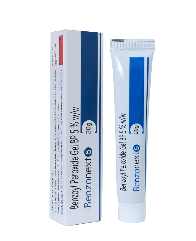 Gel trị mụn trứng cá Benzonext  5%