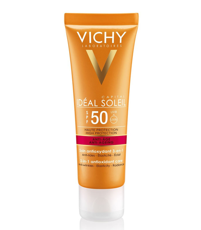 Kem chống nắng ngăn lão hóa Vichy Idéal Soleil Anti-Ageing SPF 50