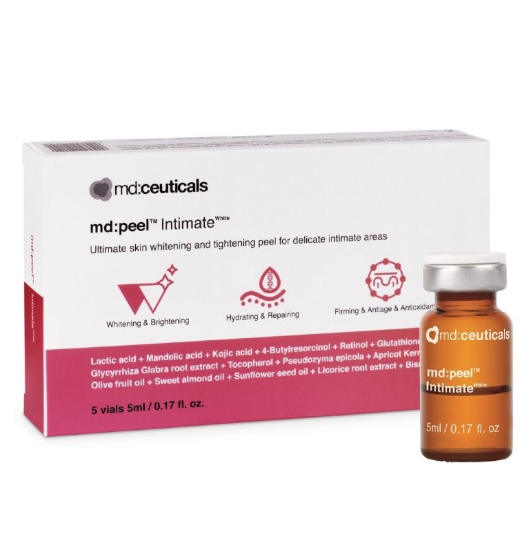 Dung dịch thay da sinh học cho vùng nhạy cảm Md:ceuticals Md:Peel IntimateWhite
