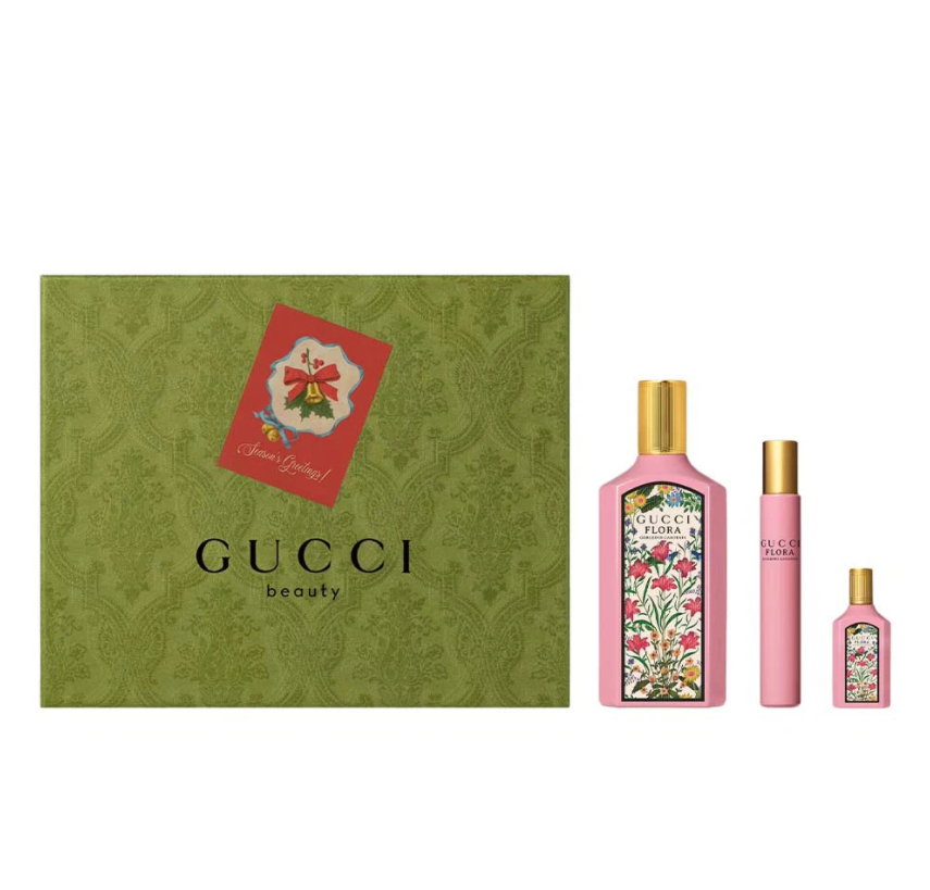 Set nước hoa Gucci Flora Gorgeous Gardenia EDP Xmas 2021 3pcs