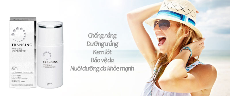 Kem chống nắng dưỡng trắng da Transino whitening